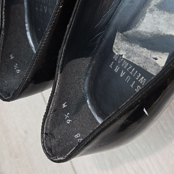 Stuart Weitzman Women Leather Espadrille Wedge Open Toe Sandals shoes sz 9.5M - Picture 5 of 10